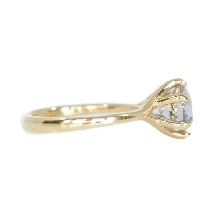 Rings Anueva Jewelry 203ct light champagne diamond six prong ring in 18k yellow
