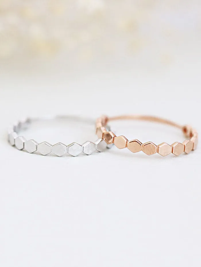 Rings MinimalBijoux 14K 18K Gold Hexagon Ring