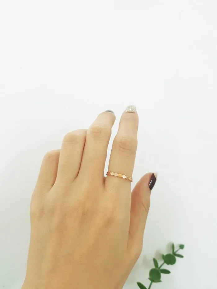 Rings MinimalBijoux 14K 18K Gold Hexagon Ring