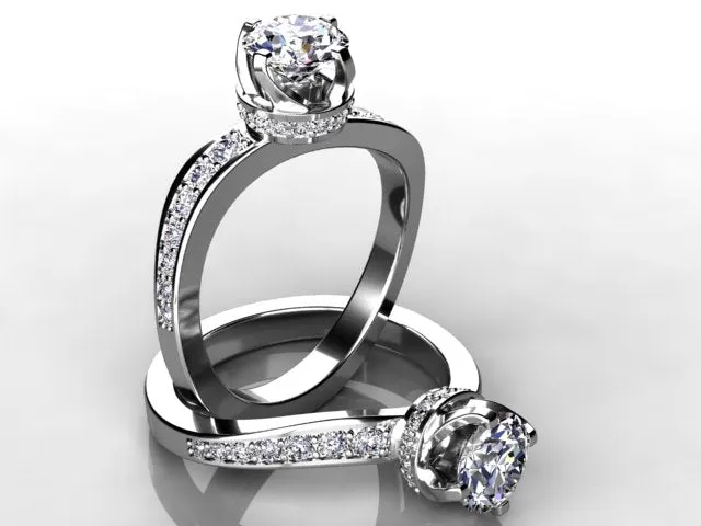 Rings vendorunknown Christopher Michael Collection Round Brilliant Diamond Engagement Ring Rings vendorunknown Christopher Michael Collection Round Brilliant Diamond Engagement Ring