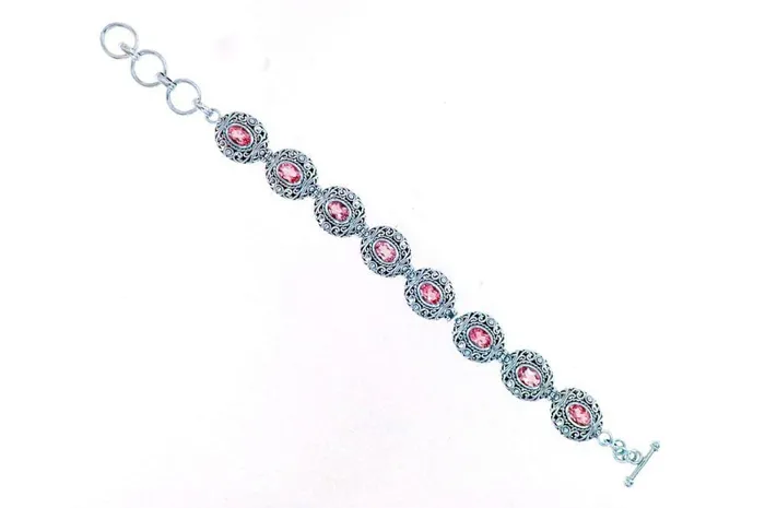Samuel B Clarice Bracelet Garnet Bracelets