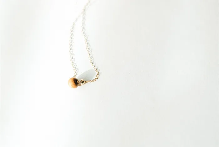 Sheena Marshall Jewelry Necklaces Connection Necklace Gold Fill Sandalwood