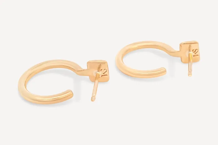 Sheena Marshall PreStyled Sets Forma Rectangle Hoops Solid Gold