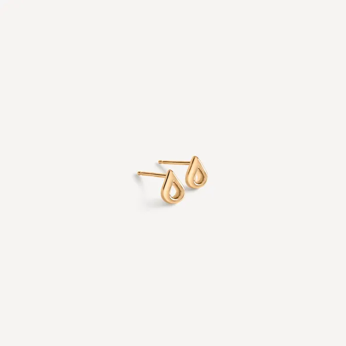 Sheena Marshall Teardrop Studs Solid Gold PreStyled Sets