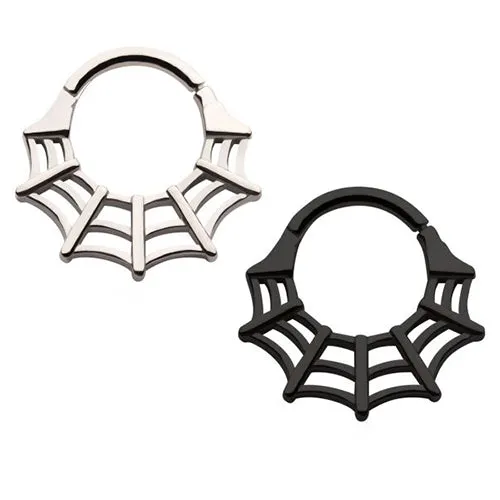 Spiderweb Hinged Segment Ring Tulsa Body Jewelry Rings