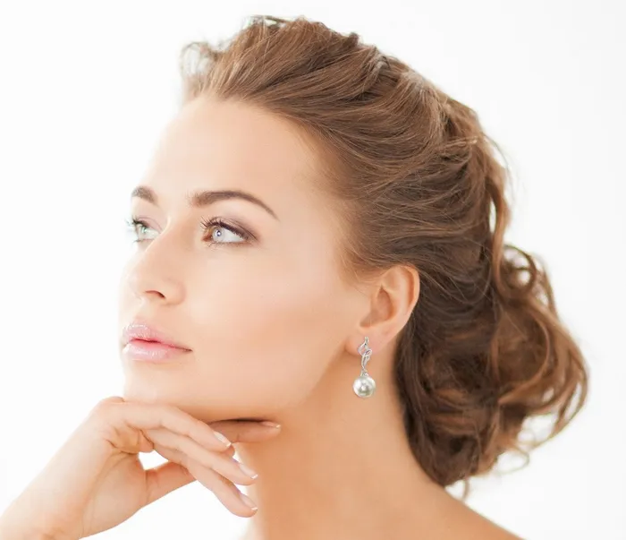 SPT Earrings White Akoya Pearl Diamond Aria Earrings