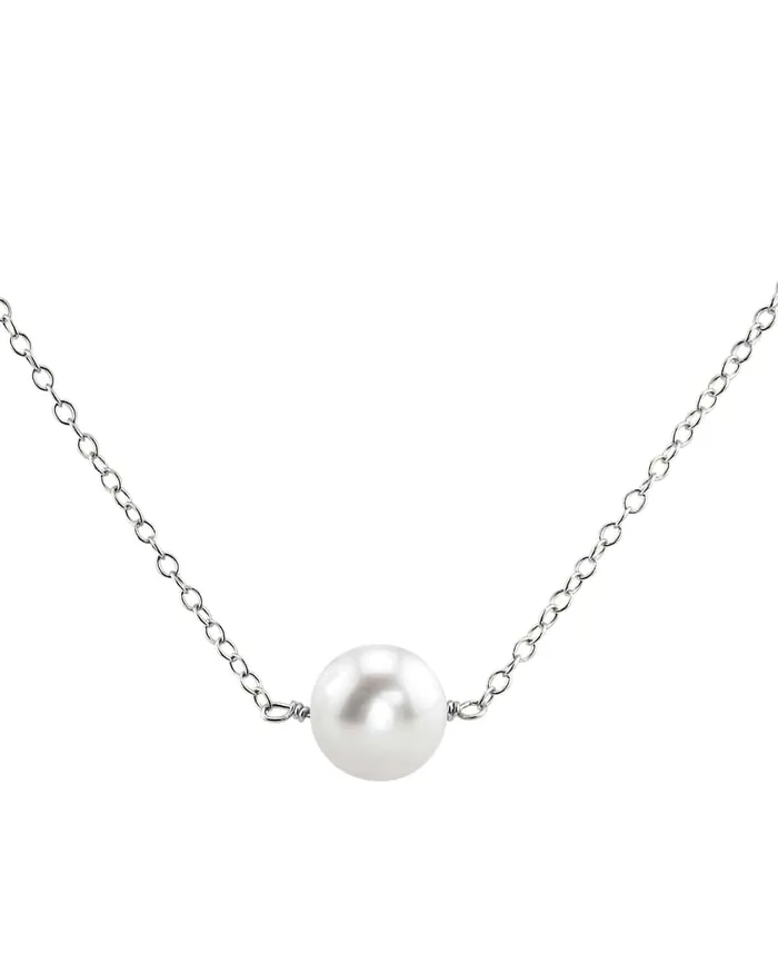 SPT Freshwater Solitaire Pearl Gold Pendant Necklaces