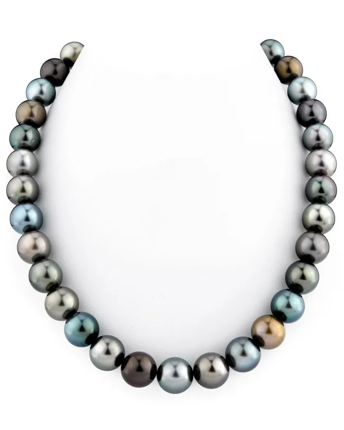 SPT Necklaces 1112mm Tahitian South Sea Multicolor Pearl Necklace