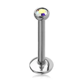 Tulsa Body Jewelry Bracelets 16g Microgem Stainless Labret Tulsa Body Jewelry Bracelets 16g Microgem Stainless Labret