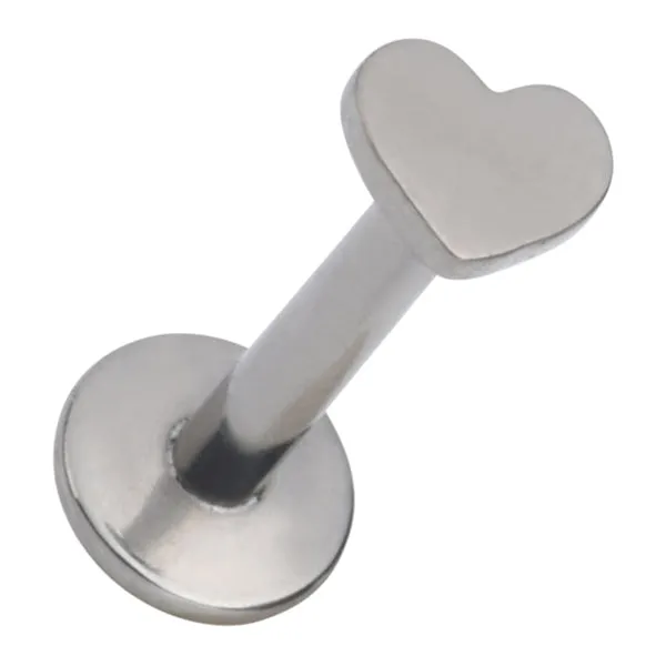 Tulsa Body Jewelry Necklaces 16g Heart Titanium Labret