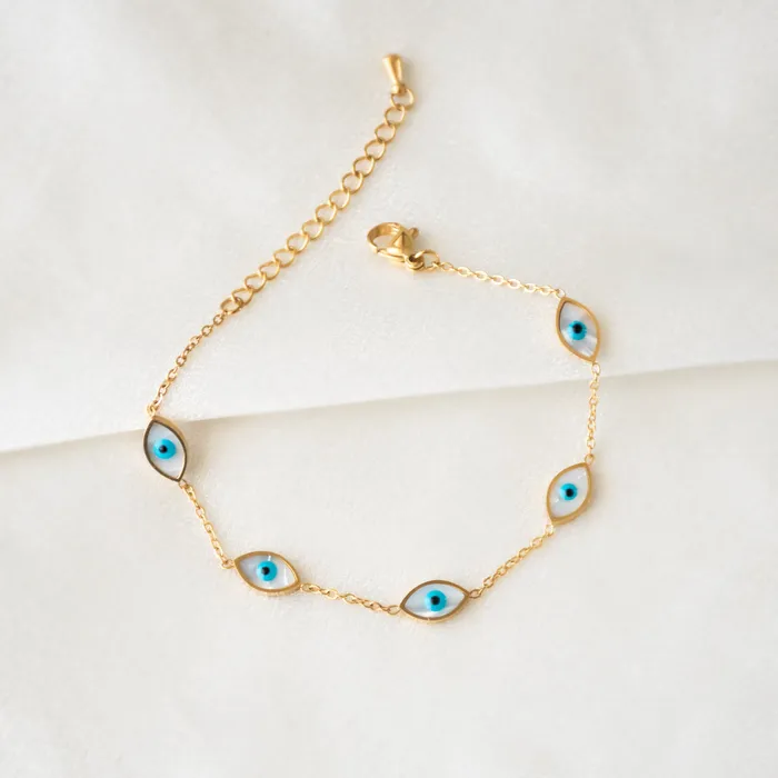 Upakarna Eye Shaped Evil Eye Bracelet Bracelets