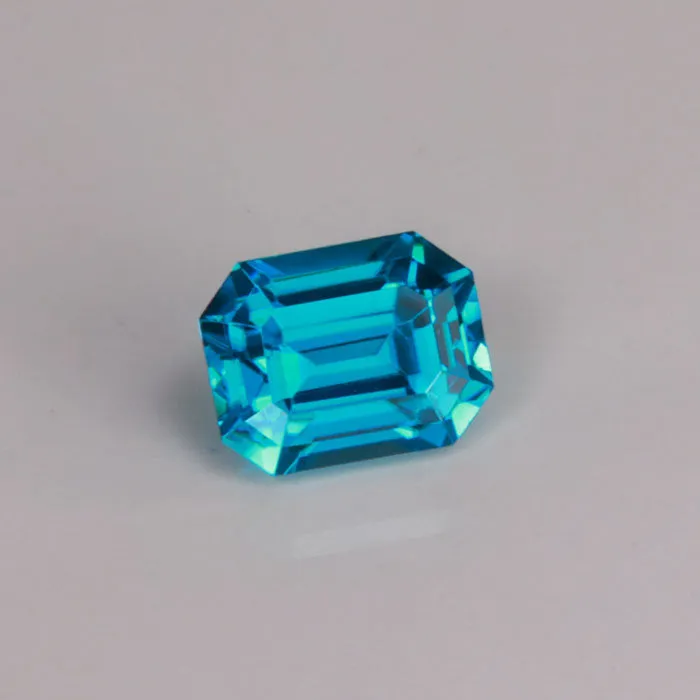 vendorunknown Emerald Cut Blue Zircon 148 Carats Rings