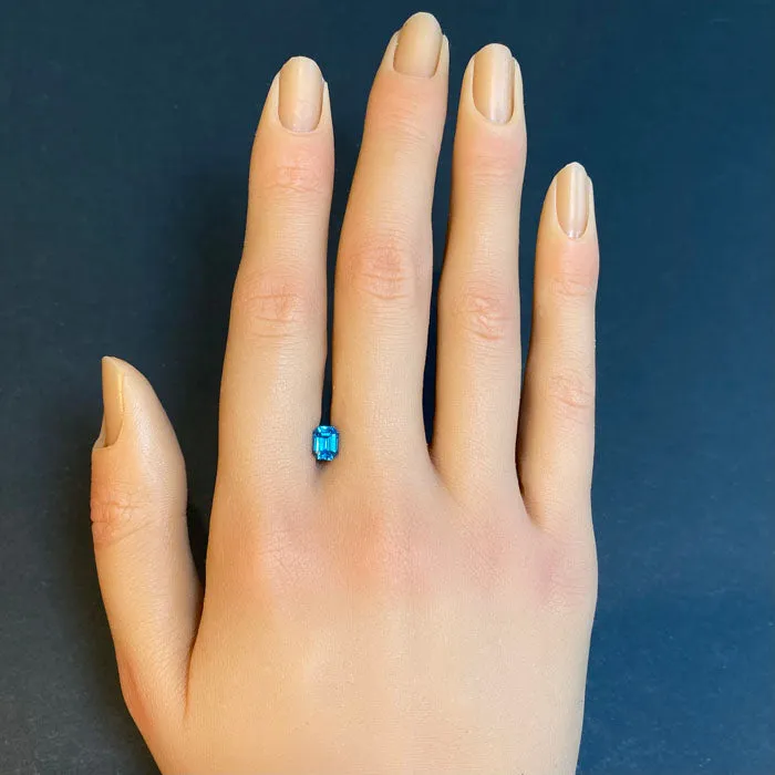 vendorunknown Emerald Cut Blue Zircon 148 Carats Rings