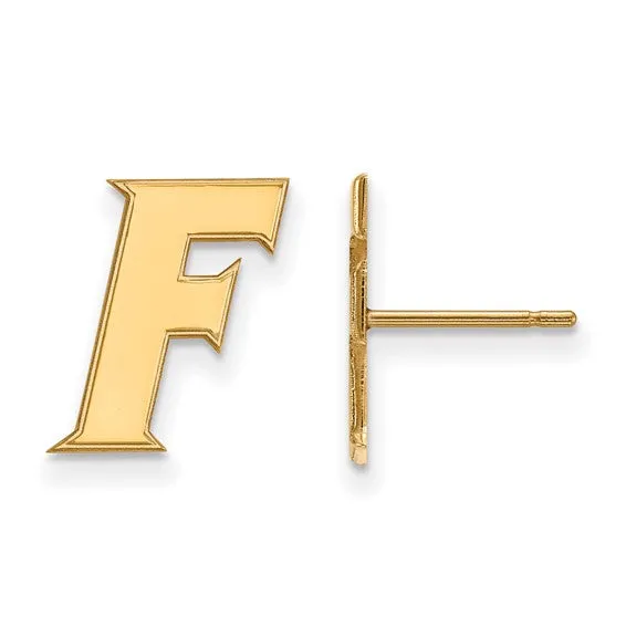 10k Yellow Gold LogoArt University of Florida Letter F Small Post Earrings International Diamond Center Earrings 10k Yellow Gold LogoArt University of Florida Letter F Small Post Earrings International Diamond Center Earrings
