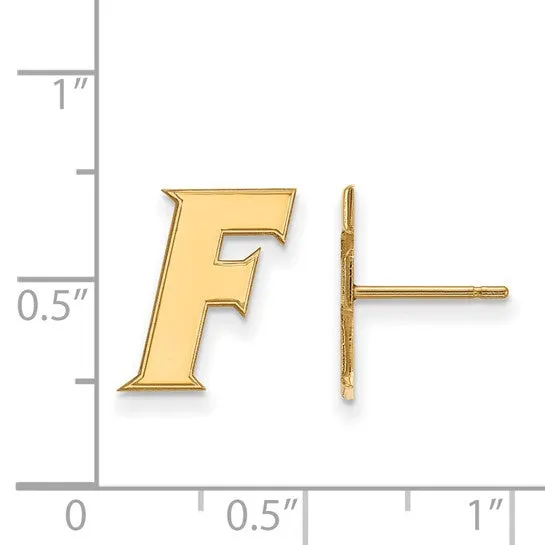 10k Yellow Gold LogoArt University of Florida Letter F Small Post Earrings International Diamond Center Earrings 10k Yellow Gold LogoArt University of Florida Letter F Small Post Earrings International Diamond Center Earrings
