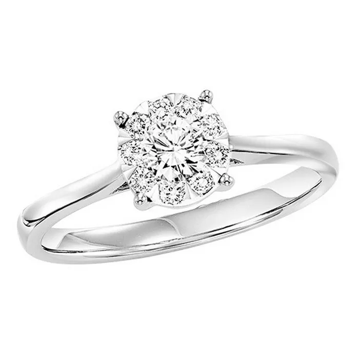 14K Diamond Ring 025 CTW International Diamond Center Rings