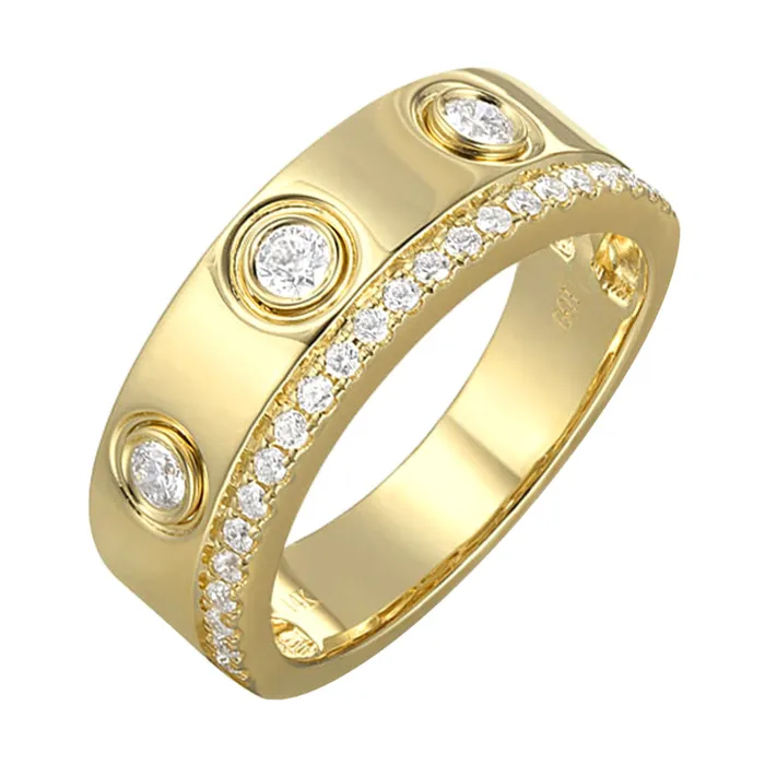 14Kt Yellow Gold Diamond 13Ctw Ring Gems One Rings