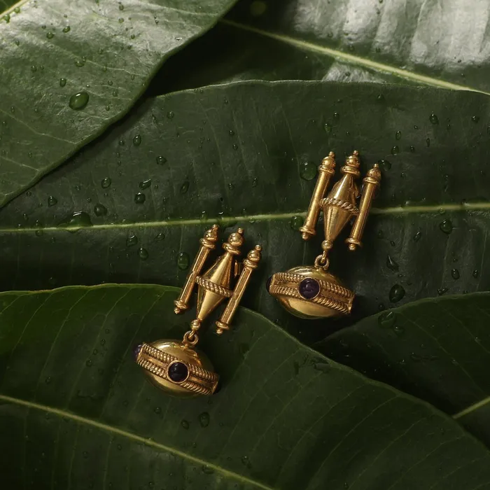 Bakul Loka Drop Silver Earrings SILVER Earrings