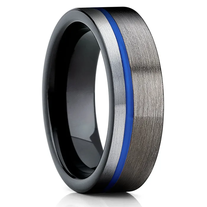 Black Tungsten Ring Black Wedding Ring Tungsten Wedding Ring Gunmetal Ring Clean Casting Jewelry Rings