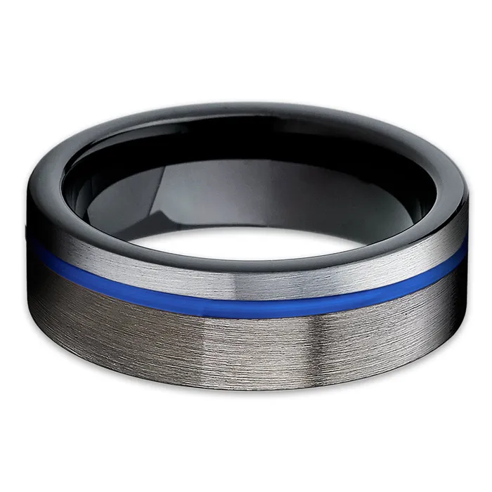 Black Tungsten Ring Black Wedding Ring Tungsten Wedding Ring Gunmetal Ring Clean Casting Jewelry Rings