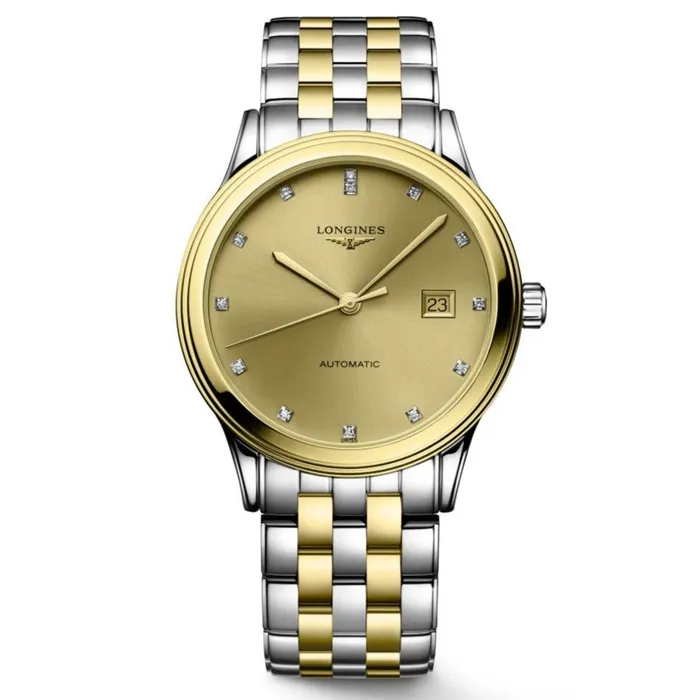 Bracelets Longines Flagship Automatic Stainless SteelPVD with Diamonds 40mm