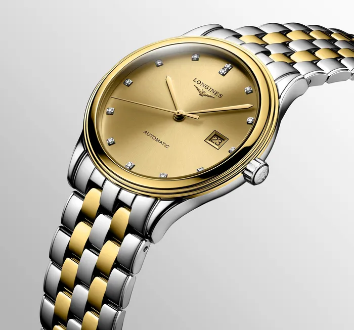 Bracelets Longines Flagship Automatic Stainless SteelPVD with Diamonds 40mm