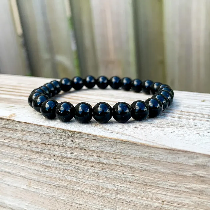 Bracelets Magic Crystals Black Agate Stone Bead Bracelet