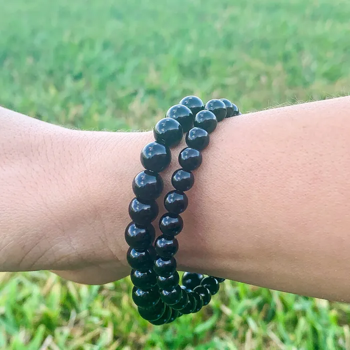 Bracelets Magic Crystals Black Agate Stone Bead Bracelet