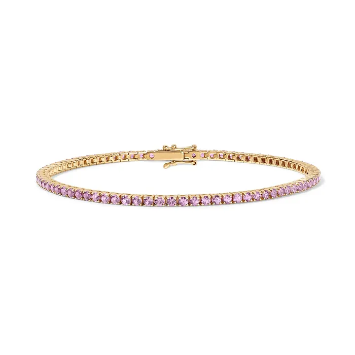Bracelets SG Fine Pink Sapphire Tennis Bracelet