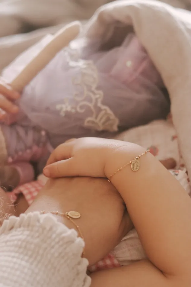 Bracelets The Little Catholic Miraculous Medal Bracelet Set Mommy and Me
