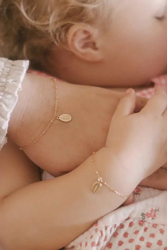 Bracelets The Little Catholic Miraculous Medal Bracelet Set Mommy and Me