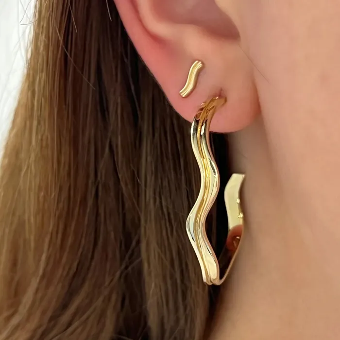 Capri Gold Hoops SG Fine PreStyled Sets