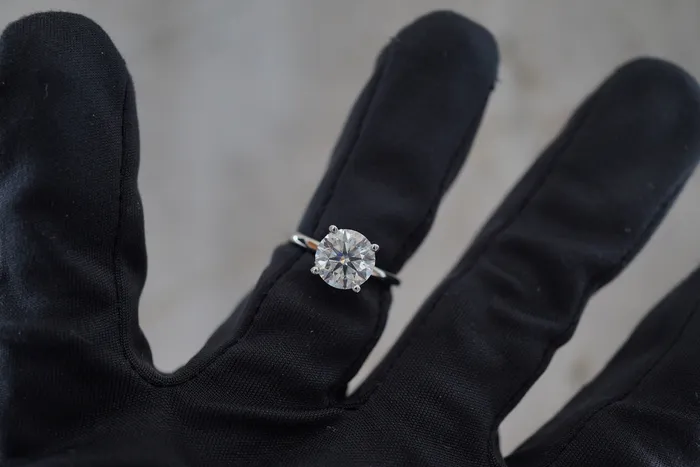 Carat Co Rings Round Solitaire Diamond Gallery Engagement Ring