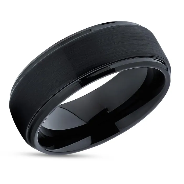 Clean Casting Jewelry Black Wedding Ring Black Tungsten Ring Tungsten Wedding Band Black Ring Rings Clean Casting Jewelry Black Wedding Ring Black Tungsten Ring Tungsten Wedding Band Black Ring Rings