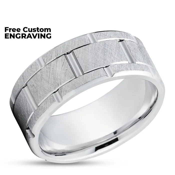 Clean Casting Jewelry Mans Wedding Ring Gold Wedding Ring Anniversary Ring Engagement Ring 14k White Gold Rings