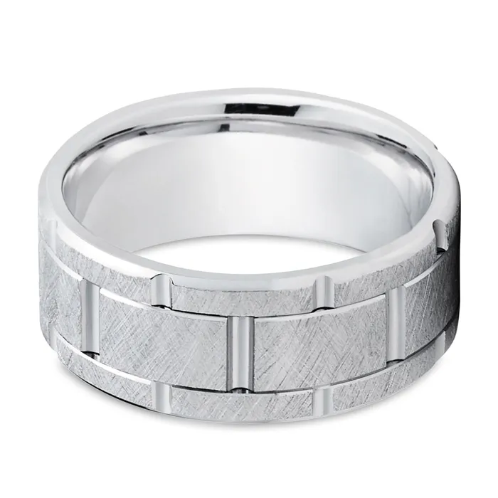 Clean Casting Jewelry Mans Wedding Ring Gold Wedding Ring Anniversary Ring Engagement Ring 14k White Gold Rings