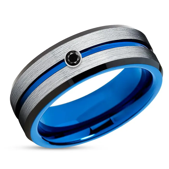 Clean Casting Jewelry Rings Blue Tungsten Wedding Ring Black Diamond Ring Blue Wedding Ring Tungsten Clean Casting Jewelry Rings Blue Tungsten Wedding Ring Black Diamond Ring Blue Wedding Ring Tungsten