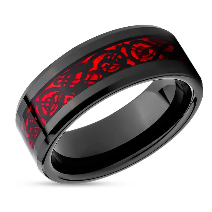 Clean Casting Jewelry Rings Dragon Wedding Ring Red Dragon Ring Tungsten Wedding Ring Black Tungsten Ring Clean Casting Jewelry Rings Dragon Wedding Ring Red Dragon Ring Tungsten Wedding Ring Black Tungsten Ring