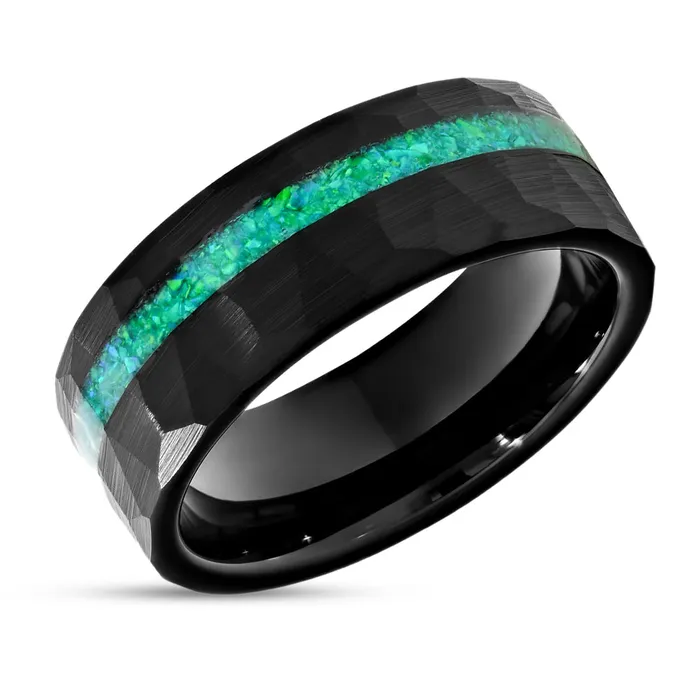 Clean Casting Jewelry Rings Galaxy Opal Wedding Ring Black Turquoise Ring 8mm Galaxy Ring Unisex Ring Clean Casting Jewelry Rings Galaxy Opal Wedding Ring Black Turquoise Ring 8mm Galaxy Ring Unisex Ring