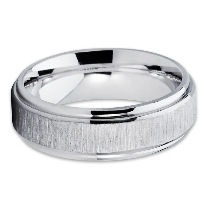 Clean Casting Jewelry Rings Titanium Wedding Band White Titanium Titanium Wedding Ring Wedding Ring