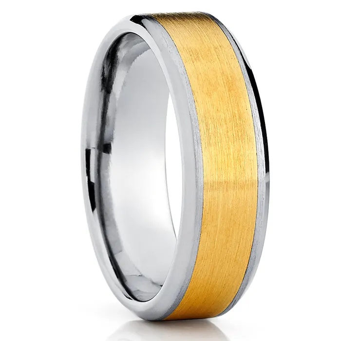 Clean Casting Jewelry Rings Yellow Gold Wedding Band 14k Yellow Gold Ring Titanium Ring Anniversary Ring Engagement