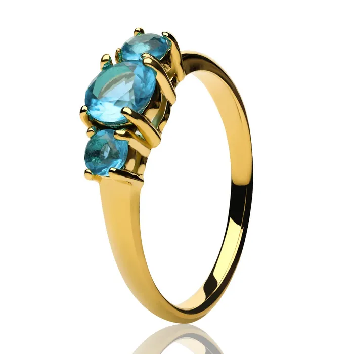 Clean Casting Jewelry Yellow Gold Solitaire Ring Aquamarine Wedding Ring Titanium Ring Solitaire Ring Anniversary Rings