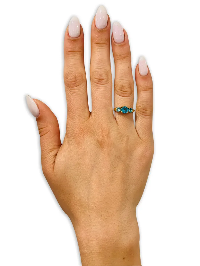 Clean Casting Jewelry Yellow Gold Solitaire Ring Aquamarine Wedding Ring Titanium Ring Solitaire Ring Anniversary Rings