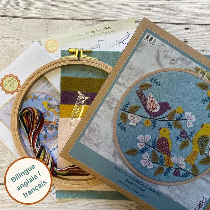 Earrings Corinne Lapierre Limited Dawn Chorus Appliqu Hoop Craft Kit English Earrings Corinne Lapierre Limited Dawn Chorus Appliqu Hoop Craft Kit English