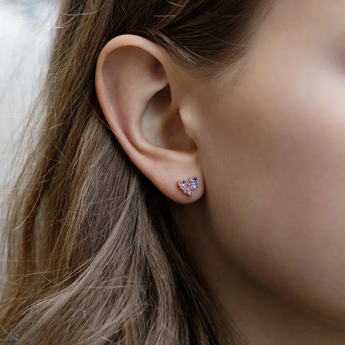 Earrings Design Jussi Louesalmi Keto Meadow earrings Pink Heart S