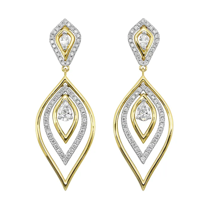 Earrings Gems One 14Kt Yellow Gold Diamond 1 13Ctw Earring