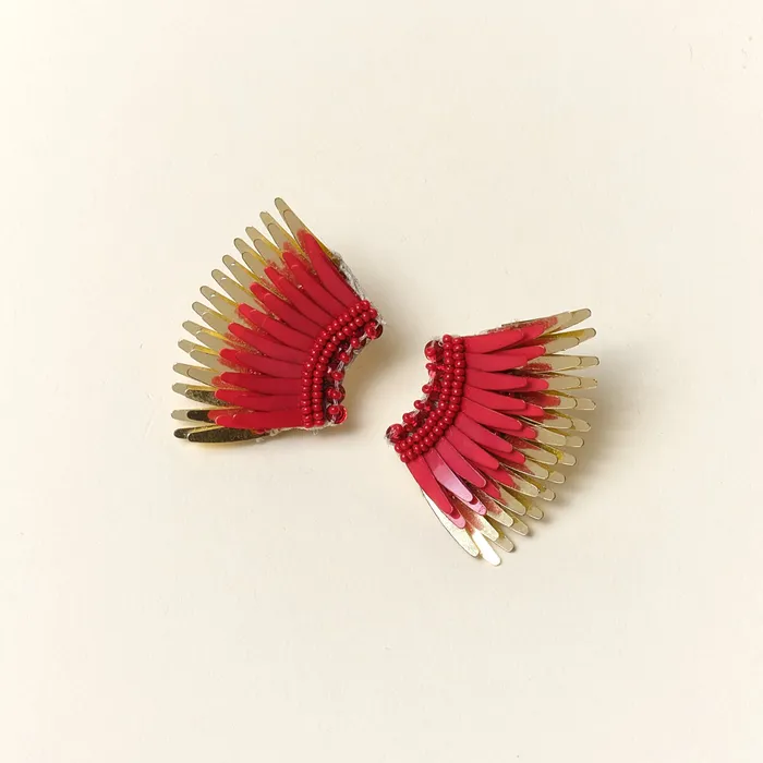 Earrings Mignonne Gavigan Mini Madeline Earrings Crimson Gold