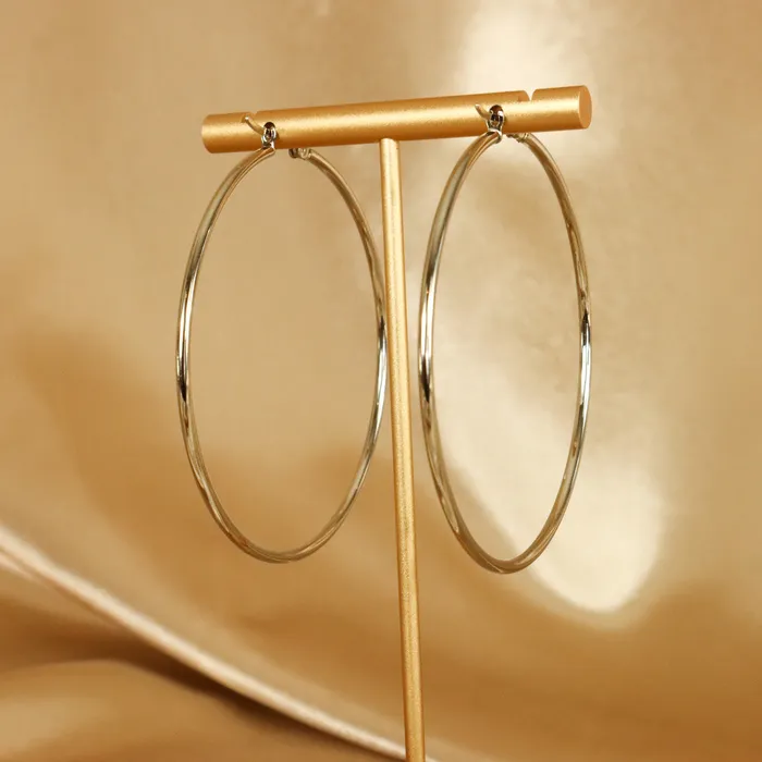 Earrings Omolola Jewellery Zainab 18ct gold plated Stainless steel Hoop Earrings