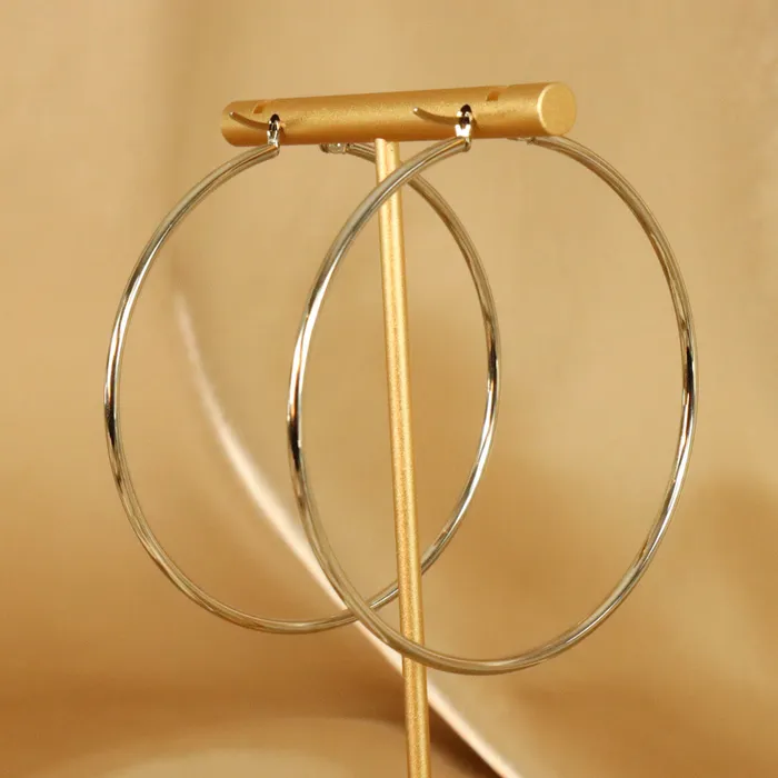 Earrings Omolola Jewellery Zainab 18ct gold plated Stainless steel Hoop Earrings