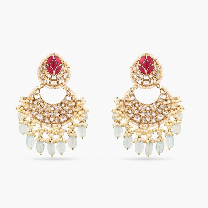Earrings SILVER Satkriti Silver Chaandbali Earrings